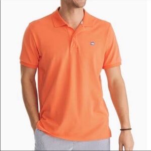 Southern Tide Orange The Skipjack Polo Sz XL